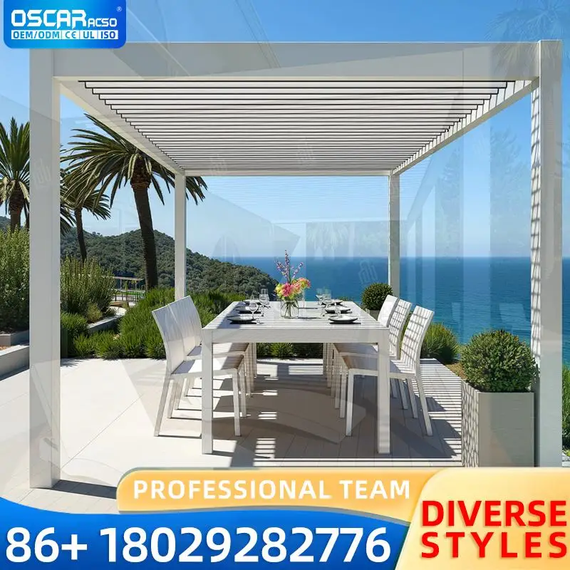 

Высокое качество 3x3 м уличная алюминиевая пергола, простая сборка, обработанный давлением, защита от грызунов, абажур для сада, патио, балкона, беседка