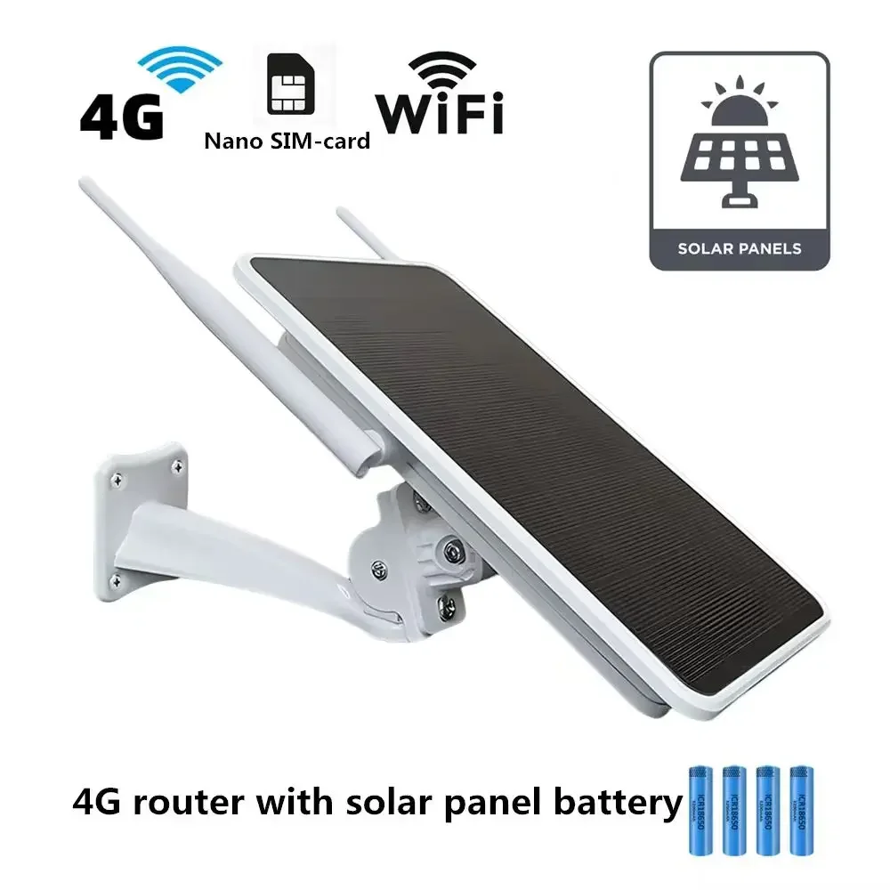 Wistino Outdoor Travel IP66 Waterproof Wireless Wifi signal 4G Sim Card Dual Solar Panel 4G Router