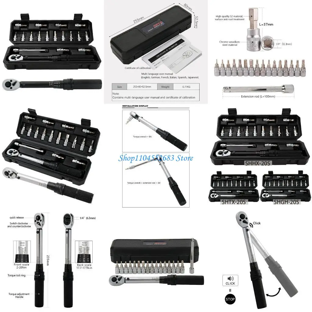 Y6GD 18pcs Set Set Harench Tool Tool