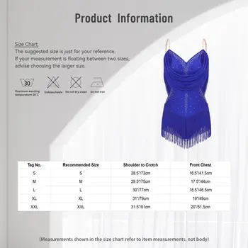 女士探戈舞韻律舞服裝個性化無袖水鑽孔蘇緊身衣拉丁舞倫巴恰恰體操比賽 10 最佳銷售 拉丁舞比賽服裝 - №5