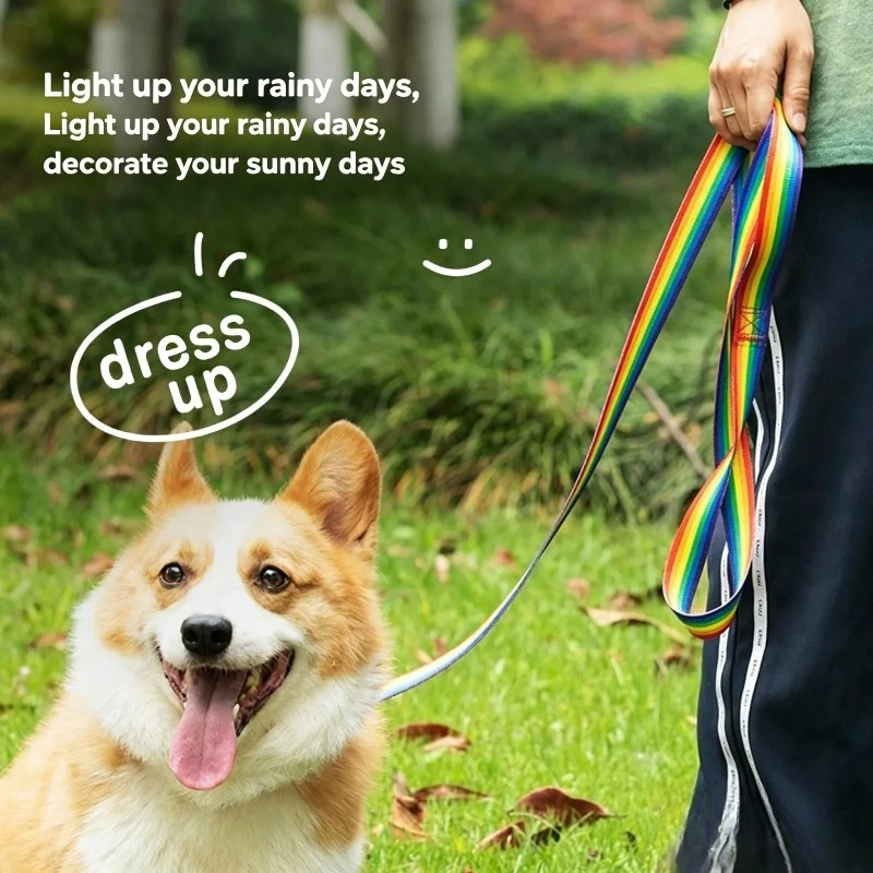1/2 Pcs Pet Leash Obeys Memories Agile PP Explosion-proof Punch Handle Pad Not Tight Wear-resistant Dog Leash