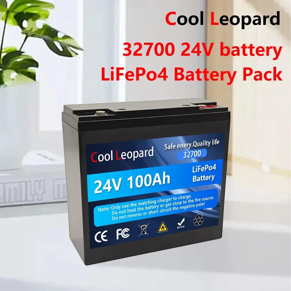 

32700 is equipped with 24V100A BMS and 100Ah LiFePO4 battery which is used for charging ferrous Lof RV marine solar energy