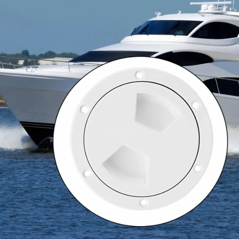 tampa-de-acesso-redonda-de-plastico-branco-para-inspecao-de-conves-5-polegadas-com-vedacao-e-rosca-para-fixacao-em-barcos-para-esportes-aquaticos-ao-ar-livre