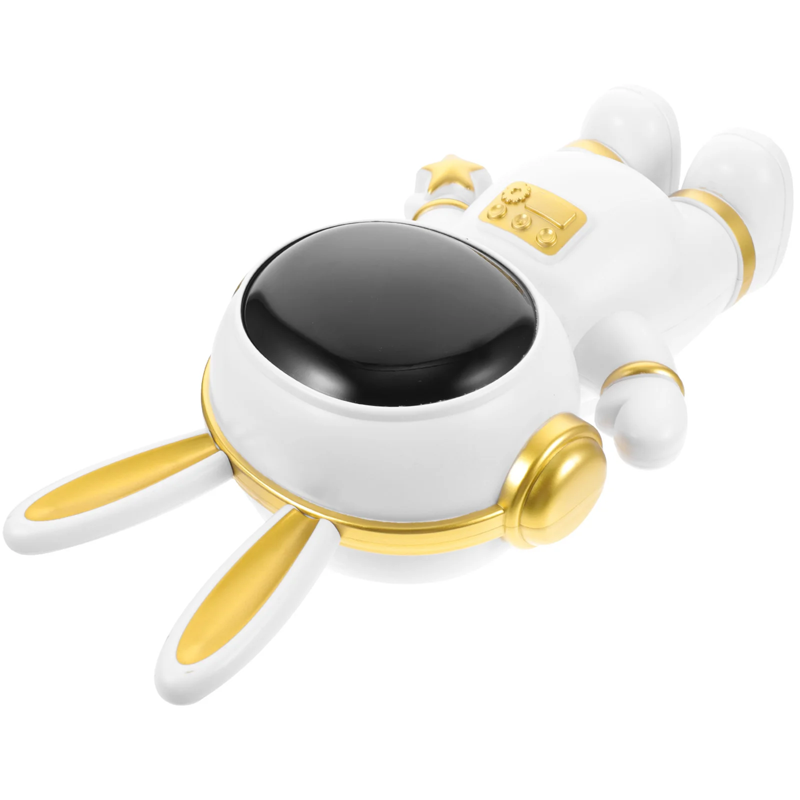 Schattig wit konijntje spaarpot onbreekbare glazen pot kinderen geldopslag astronaut decoratief vinylmodel voor kinderen