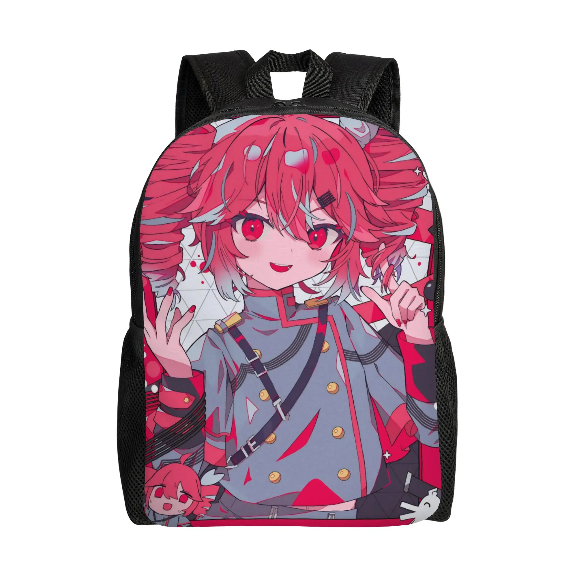 

Kasane Teto Fashion Backpack with Pocket Student Work Cartoon Vtuber Daypack for Men Women College Canvas Bags