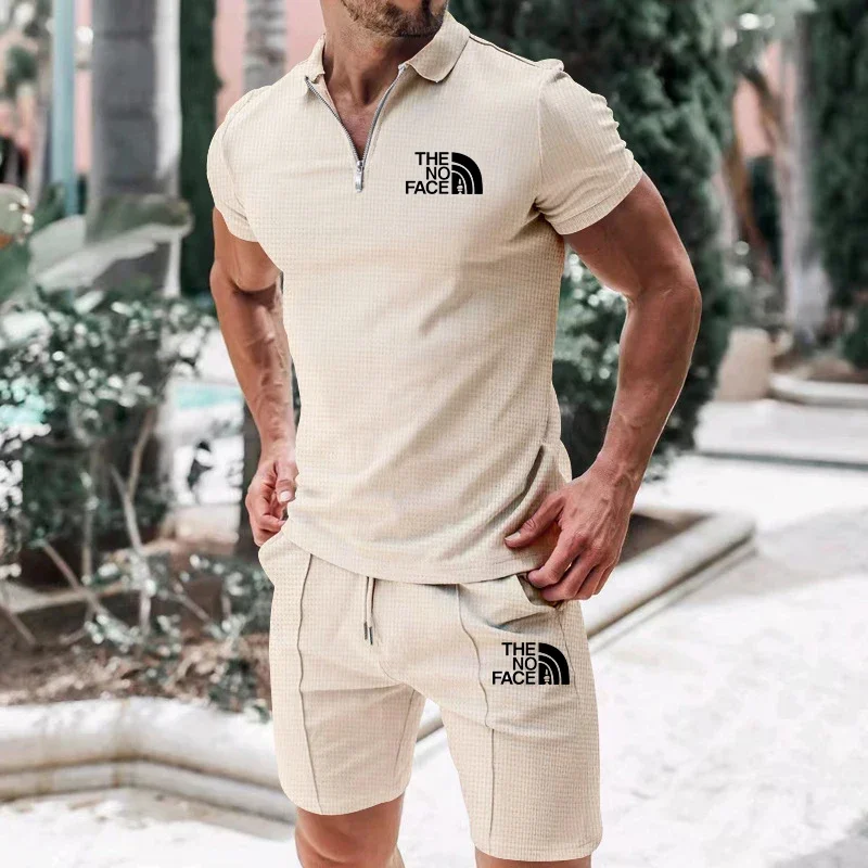 The brand-new 2025 men's short-sleeved summer sportswear collection for Europe and the United States features comfortable and br