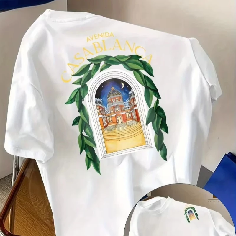 تي شيرت رجالي مطبوع على الوجهين تي شيرت كاجوال بوليستر قابل للتنفس تي شيرت Avidaan جرافيك ومناظر طبيعية ملابس صيفية علوية Sof #1