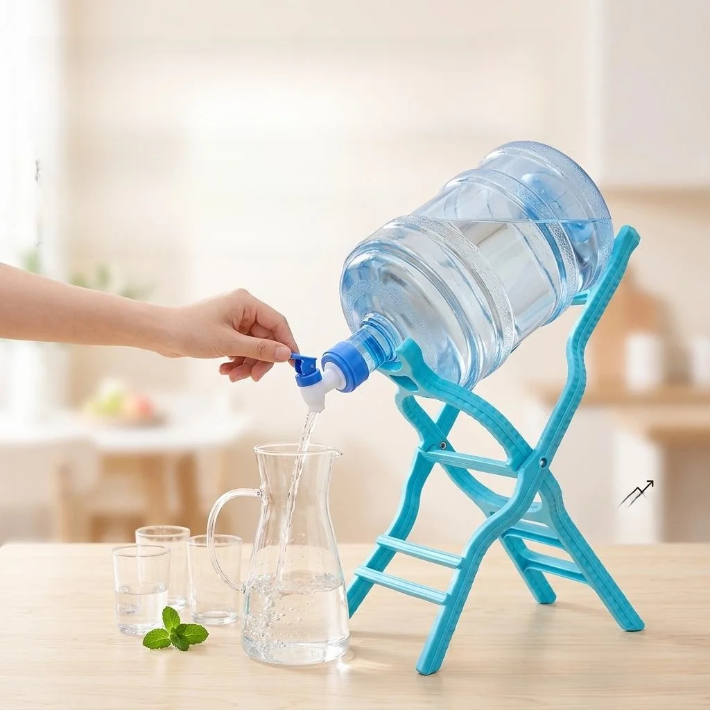 Portable Tabletop Water Bucket Stand Pure Water Dispenser Simple Design Summer Renting Essential Item Multi-Functional Holder