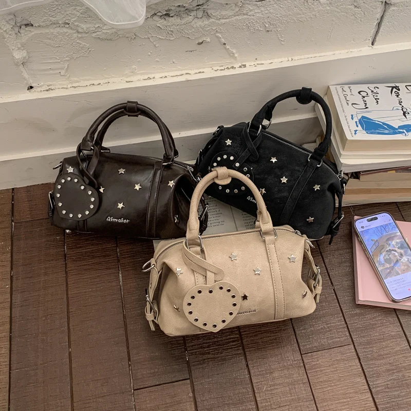 

Женская сумка в винтажном стиле цвета хаки, универсальная дизайнерская сумка через плечо из искусственной кожи, маленькая женская сумка через плечо черного цвета Sac A Main