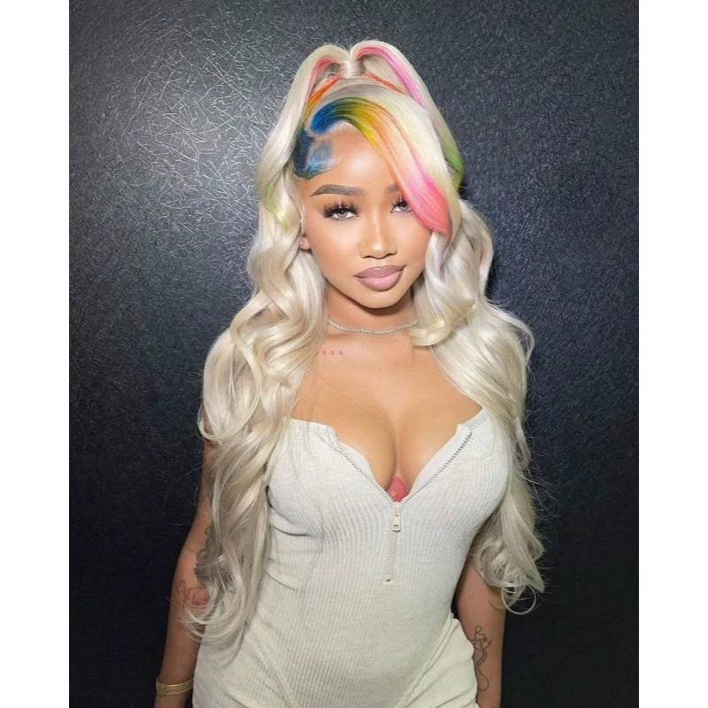613 Blonde Body Wave 13x6 HD Transparent Lace Front Remy Brazilian Human Hair Wig Pre Plucked 200 250 Density 13x4 Lace Frontal Wigs for Women ready to wear On Clearance Sale Pre Plucked Wig Party work daily life
