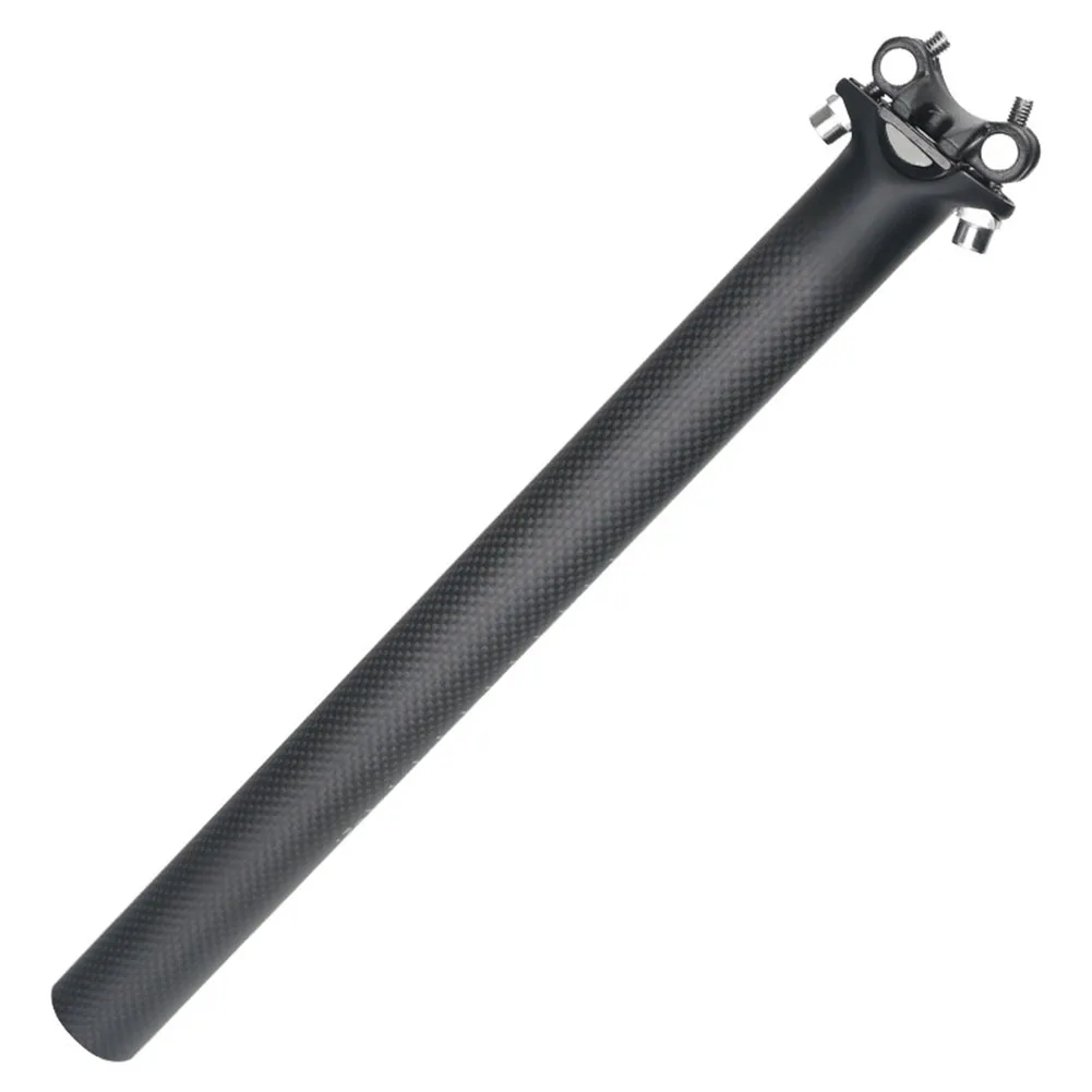 Bicycle Joint Carbon Fiber Black Carbon Fiber Carbon Fiber Seat Post Tube Joint Tube Post Black Dustproof Black