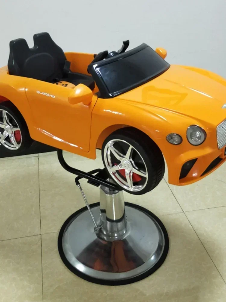 Cartoon Barber Hair Cutting Chair Hairdressing Chair Lifting Chair Hair  Children's Large Base Safety Seat
