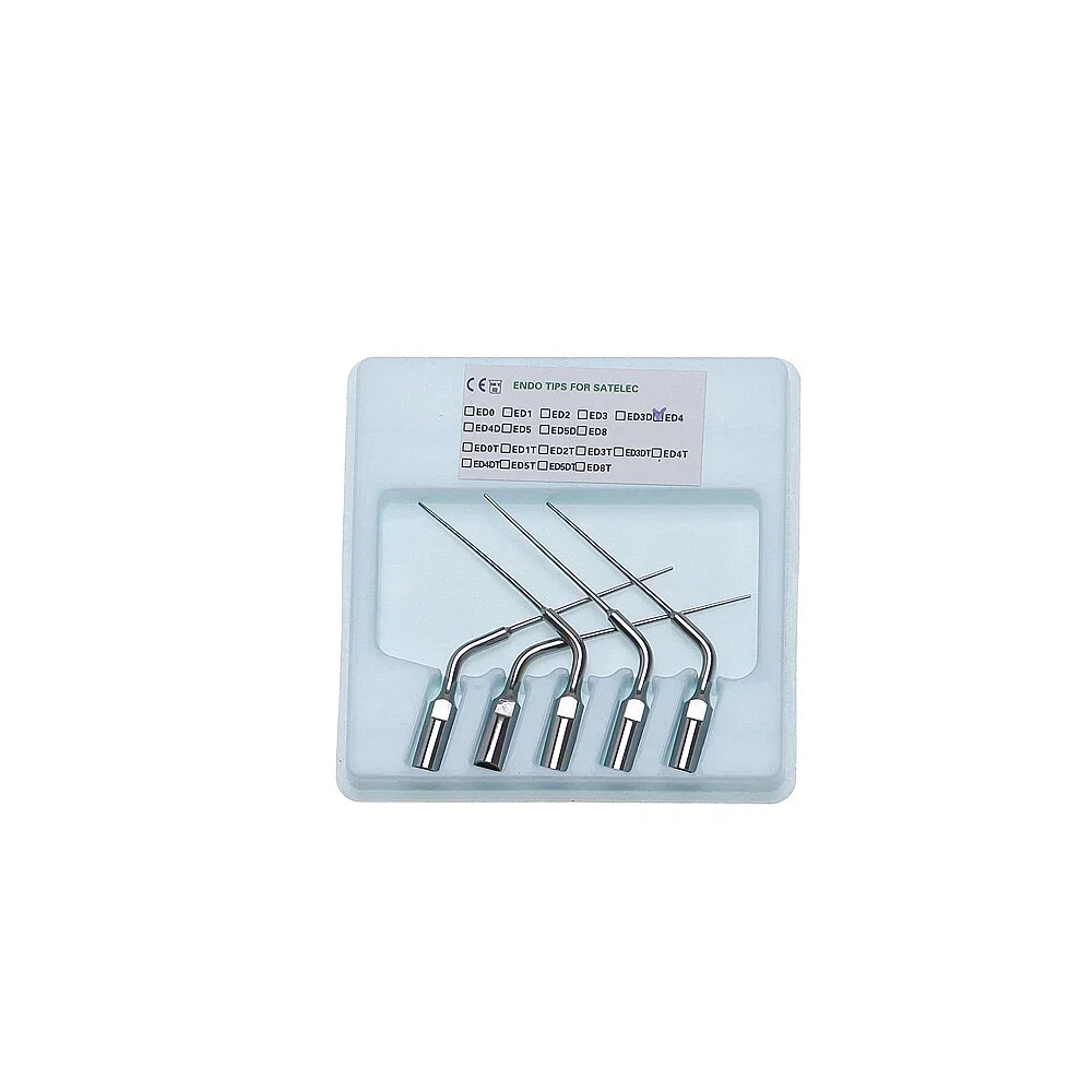 5-10PCS Dental Scaling Tips Ultrasonic Scaler Endo Perio ED4 Fit DTE SATELEC ED4