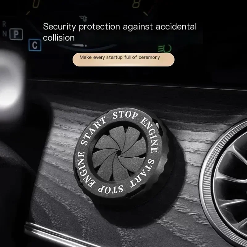 Ignition Device Decor Motorcycle Key Cover Car Interior Sticker Decorative Rotary Push To Start Button Cover for Motorcycle Lock