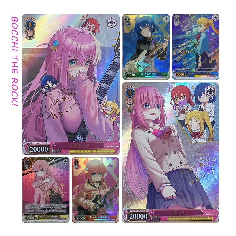 

BOCCHI THE ROCK! Japanese Animation Diy Homemade Gotoh Hitori Ijichi Nijika Yamada Ryo Collection Card Toys Gift