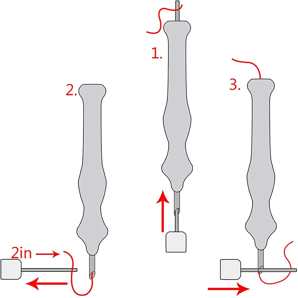 Strumento di cucitura per ricamo con infila ad ago lungo da 10 pezzi e infila ad ago in acciaio inossidabile da 10 pezzi per ricamo filo interdentale punto croce