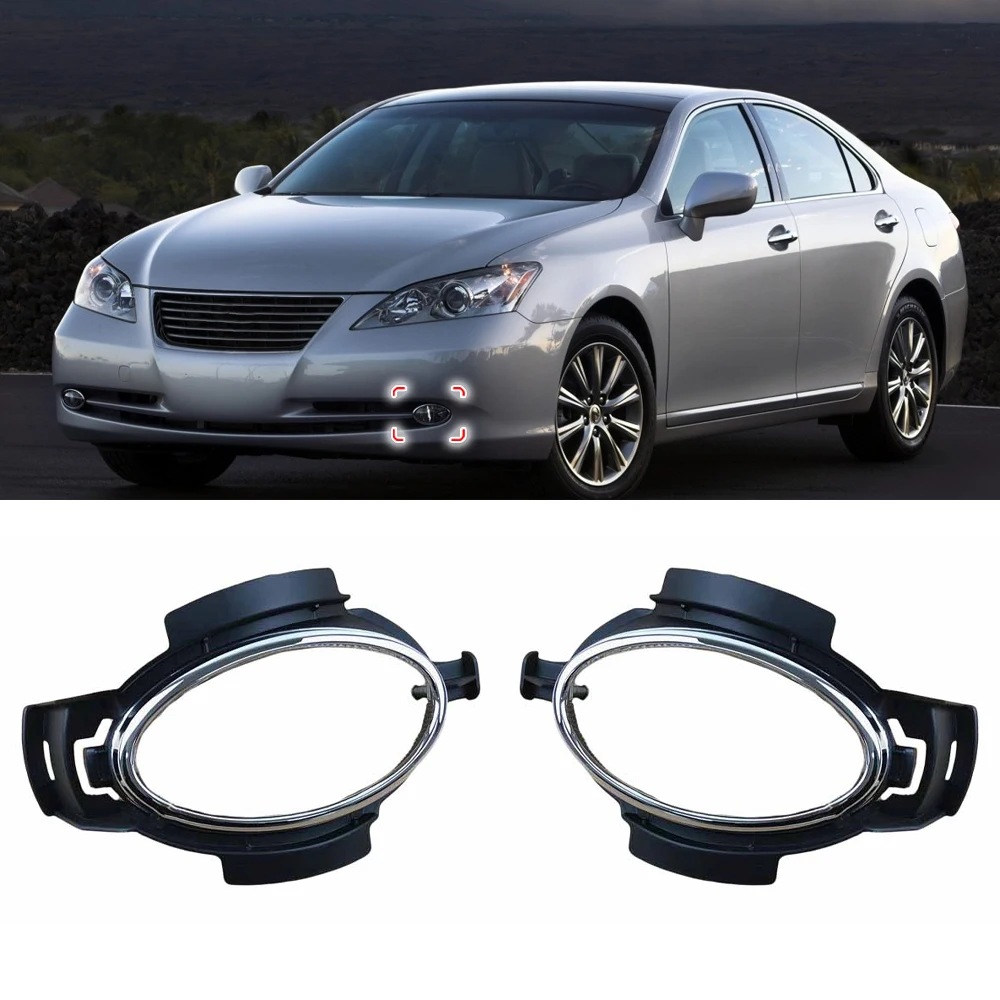 

Front Bumper Fog Light Cover Trims Lower Grille Fog Lamp Cover Car Accessories For Lexus ES350 2006 2007 2008