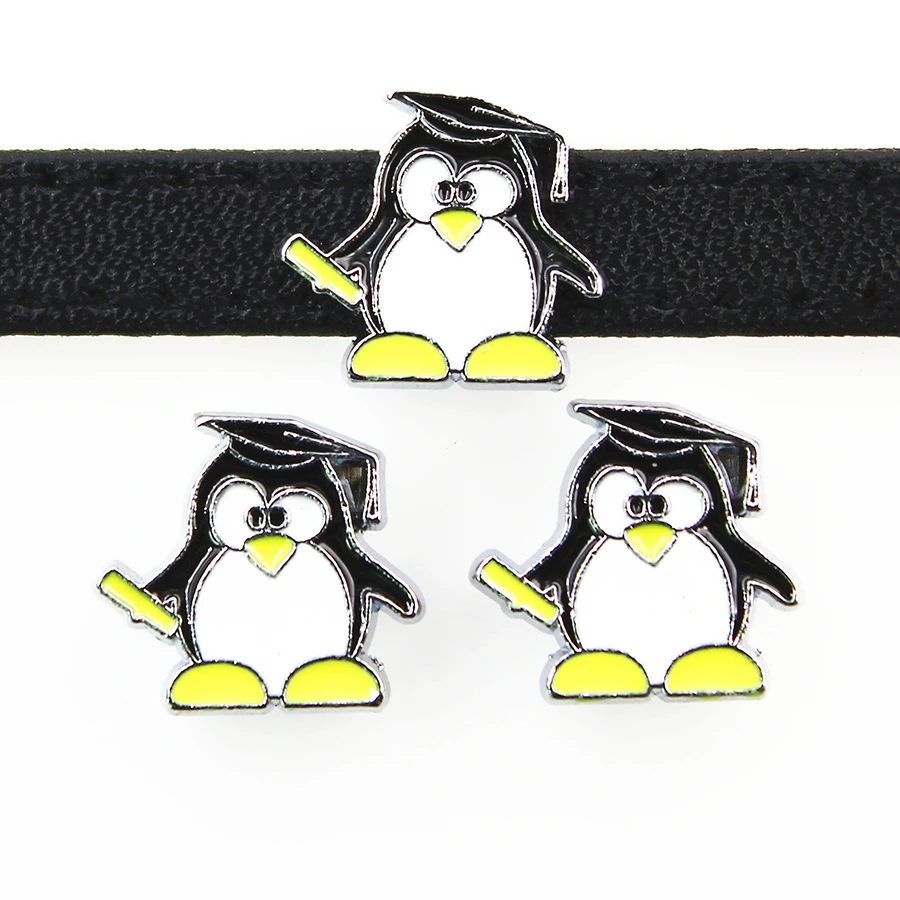Panda Horse Cat Slide Charms Inner 8mm Rhinestone DIY Accessories Fit 8mm Bracelet Belt Wristband Collar Keychain Cellphone Gift image 6