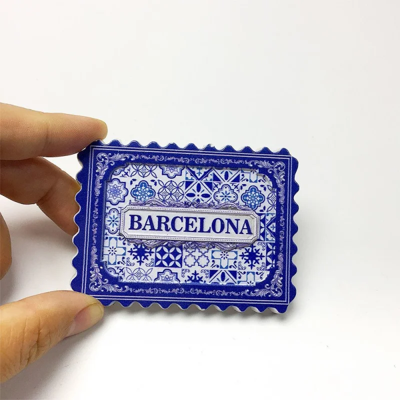 

Barcelona Spain Sagrada Familia Style Mosaic 3D Resin Refrigerator Magnet | Cute Magnets Iman Refrigerador Souvenirs