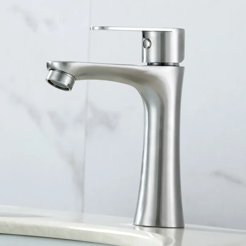 304 stainless steel single cold washbasin faucet cold water washbasin household washbasin basin hand washing basin