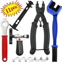 11-in-1 Bike Chain Tool Kit - Professional Steel Chain Breaker + Magic Link Pliers for MTB/Road Repai