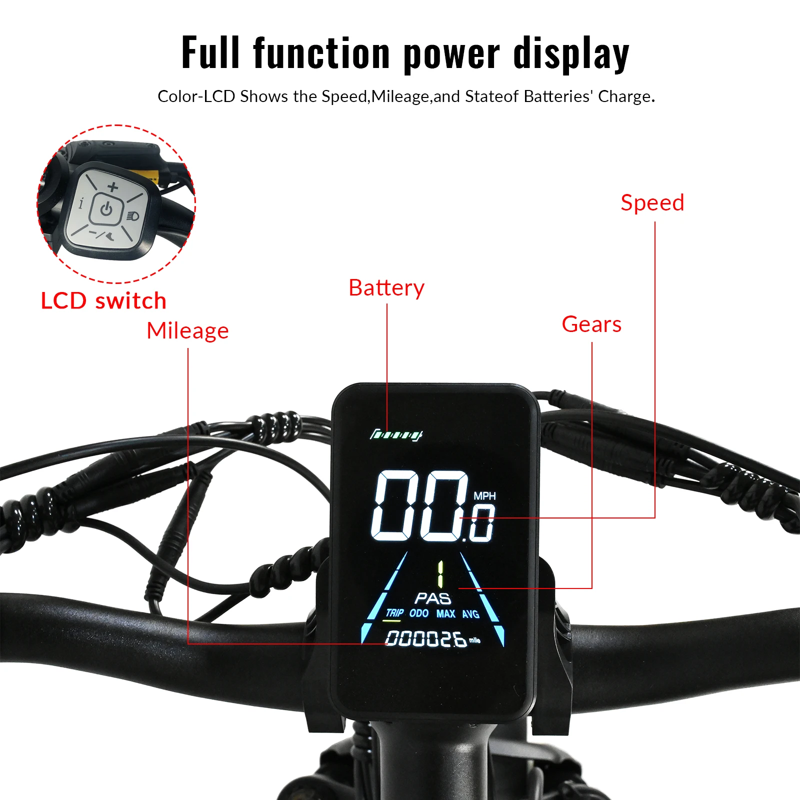 US Stock Electric Bike 2000W Powerful Dual Motor 48V15AH Lithium Battery Ebike 26 Inch Fat Tire Mountain Off-road Electric Bike