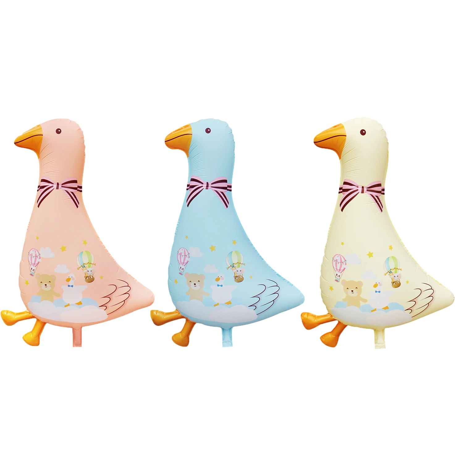 1pcs Retro Goose Balloon Wedding Cartoon White Goose Hotel Shopping Mall Wedding Holiday Party Decoration Foil Balloons