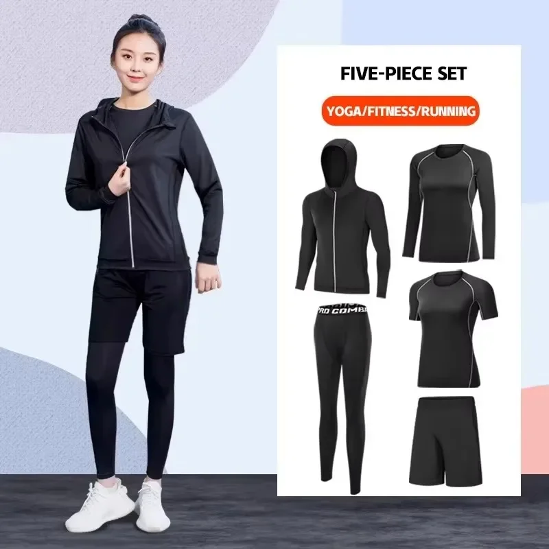 

2025 Bestseller Women's Running Set, high elasticity, quick drying, soft and comfortable, no restraint during exercise