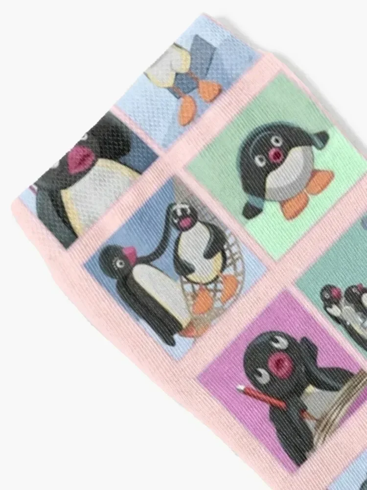 Pingu Sad Chronic illness sticker set Socks kawaii sheer Socks Male Women's