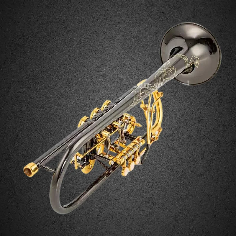 

Новый профессиональный клапан для верхнего регистра (75) для труб, черный, с золотым напылением, 2026 год