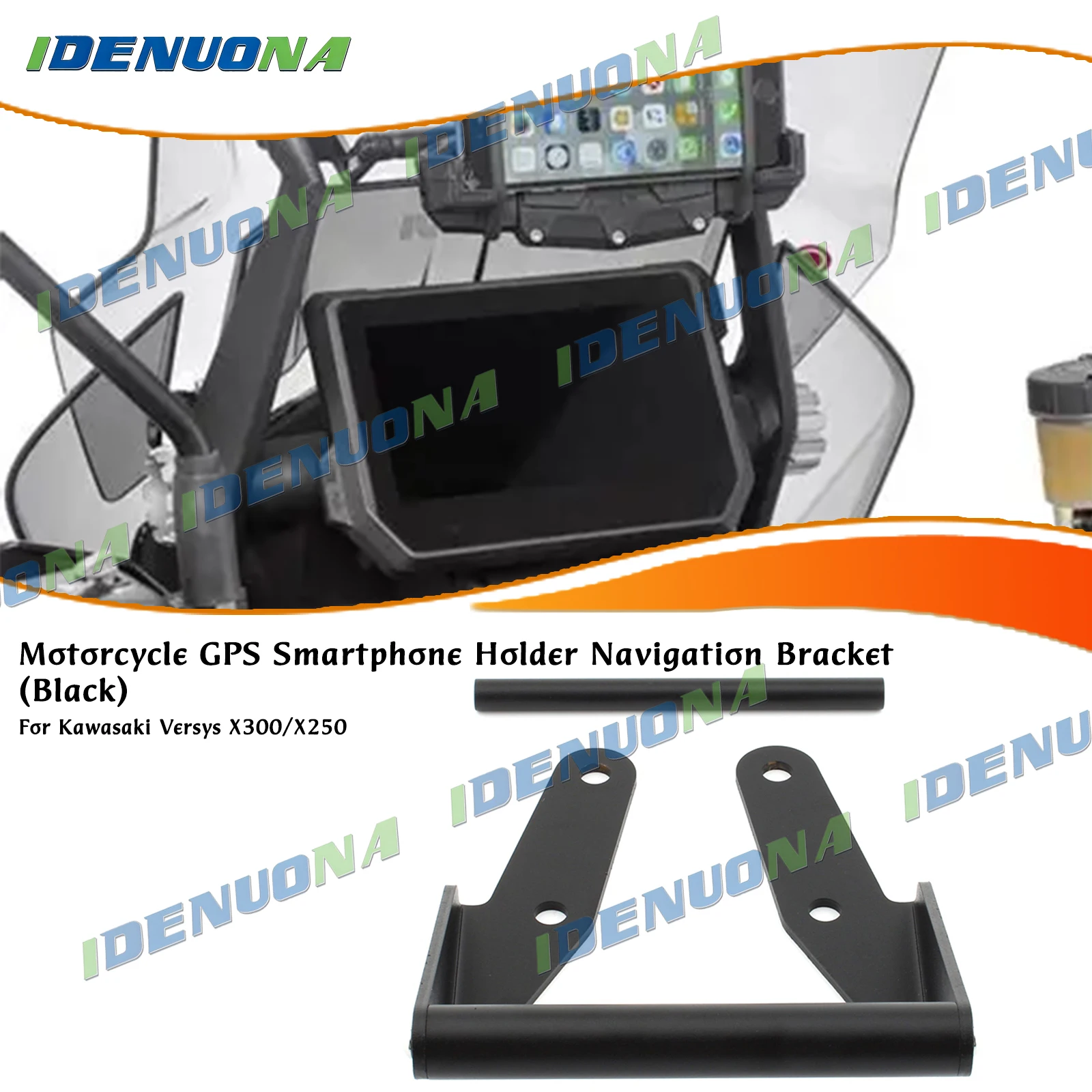 

Motorcycle GPS Smartphone Holder Navigation Bracket Levers Bar For KAWASAKI VERSYS-X250 VERSYS-X300 VERSYS-X 250 300 2017-2026