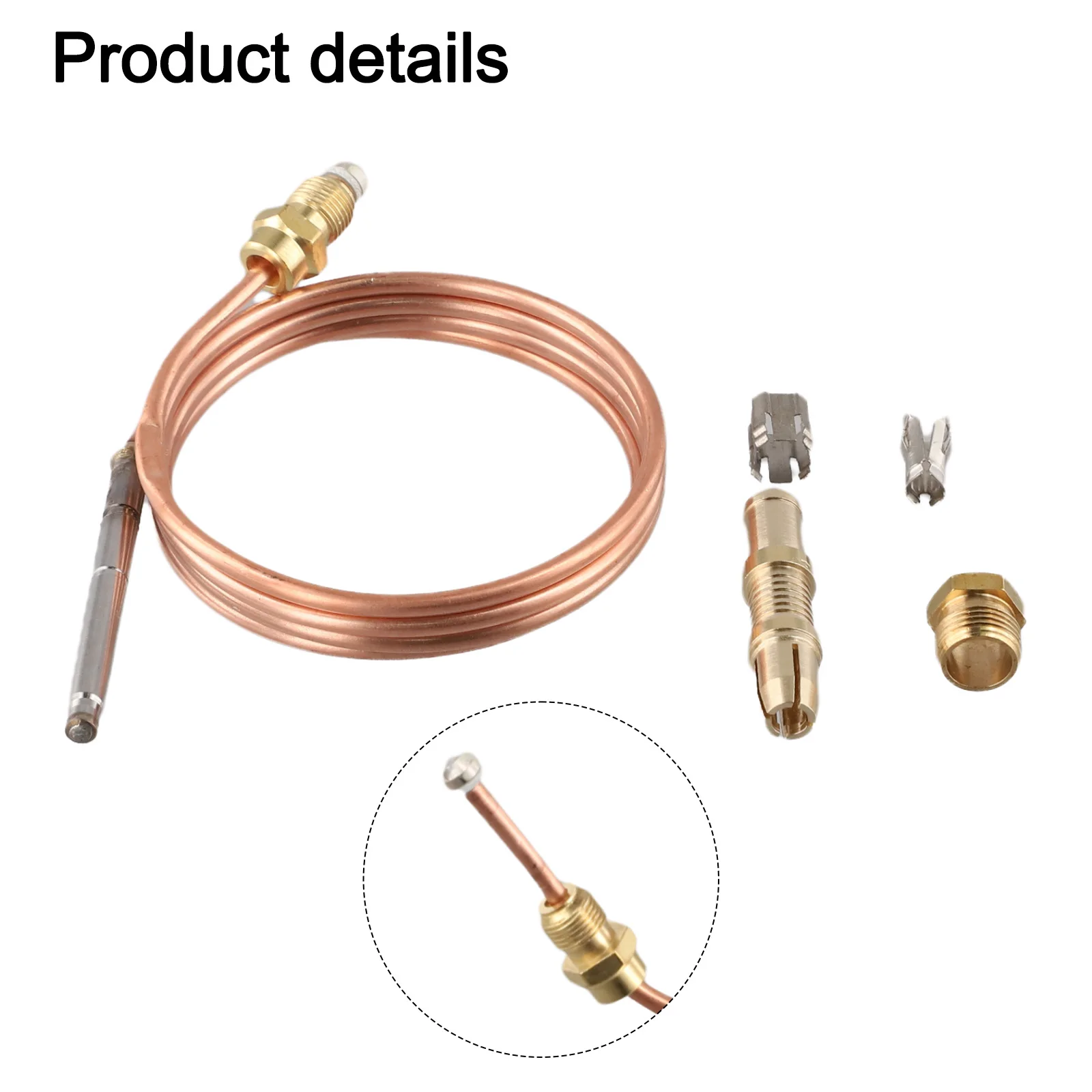 1pc 熱電対キット 24 インチ/36 インチ パイロットバーナーアセンブリ交換用サーモスタット ロバーツショー 1980-024 1980-036 熱電対
