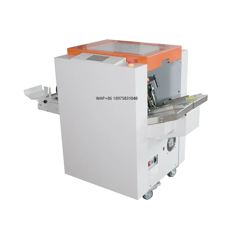 Heavy Duty Fully Automatic Paper Folder Machine SADDLE STITCH BOOKLET MAKER Paper Folding Machine with Automatic Function