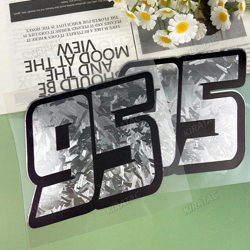 

Holographic Carbon Silver Carbon Fiber 95 Motorcycle Stickers Waterproof for Motorbike Windshield Fuel Tank Car Body Vinyl Decal