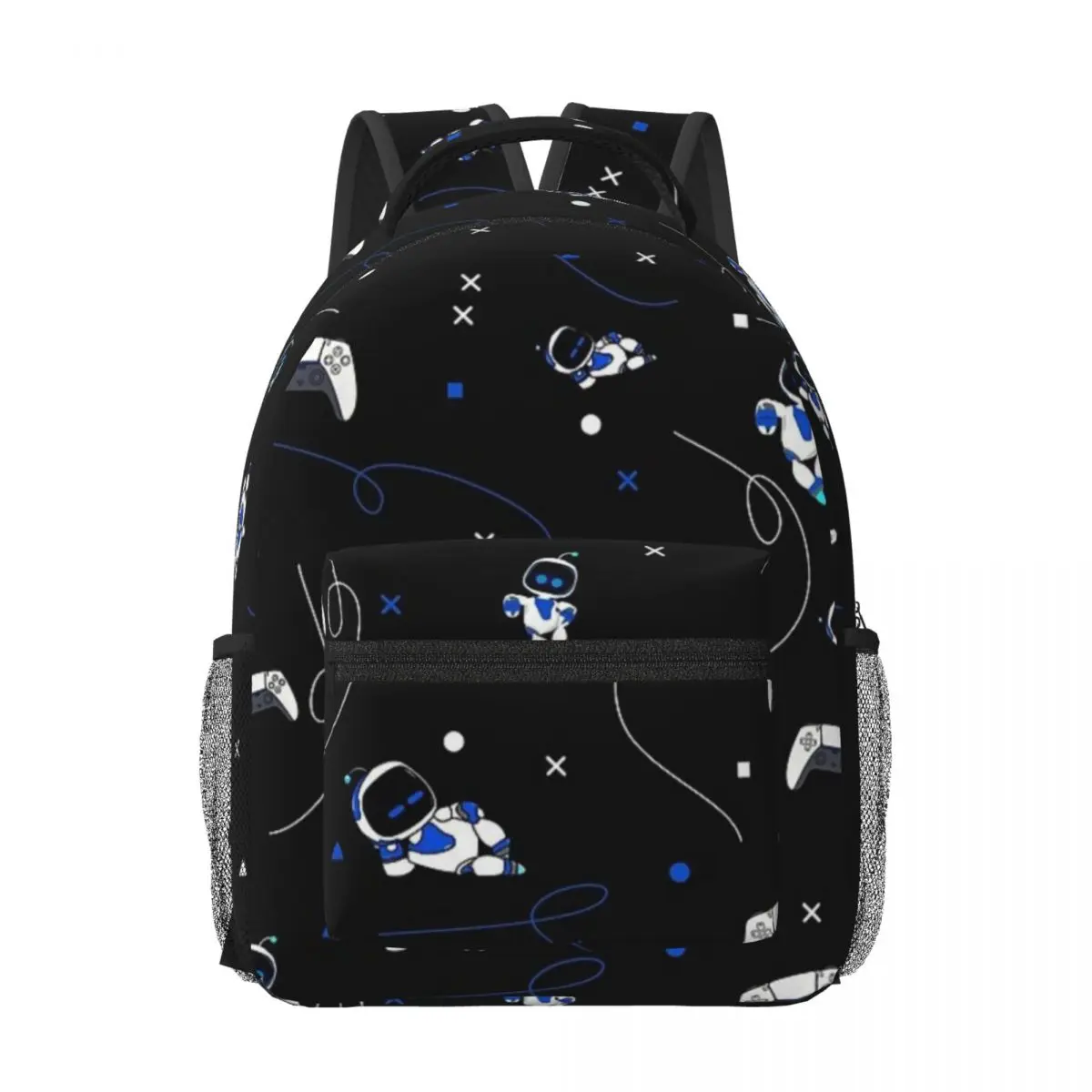

Astrobot Pattern Backpack for Men Women Fashion High School Hiking Travel Daypack College Shoulder Bag Outdoor 17in