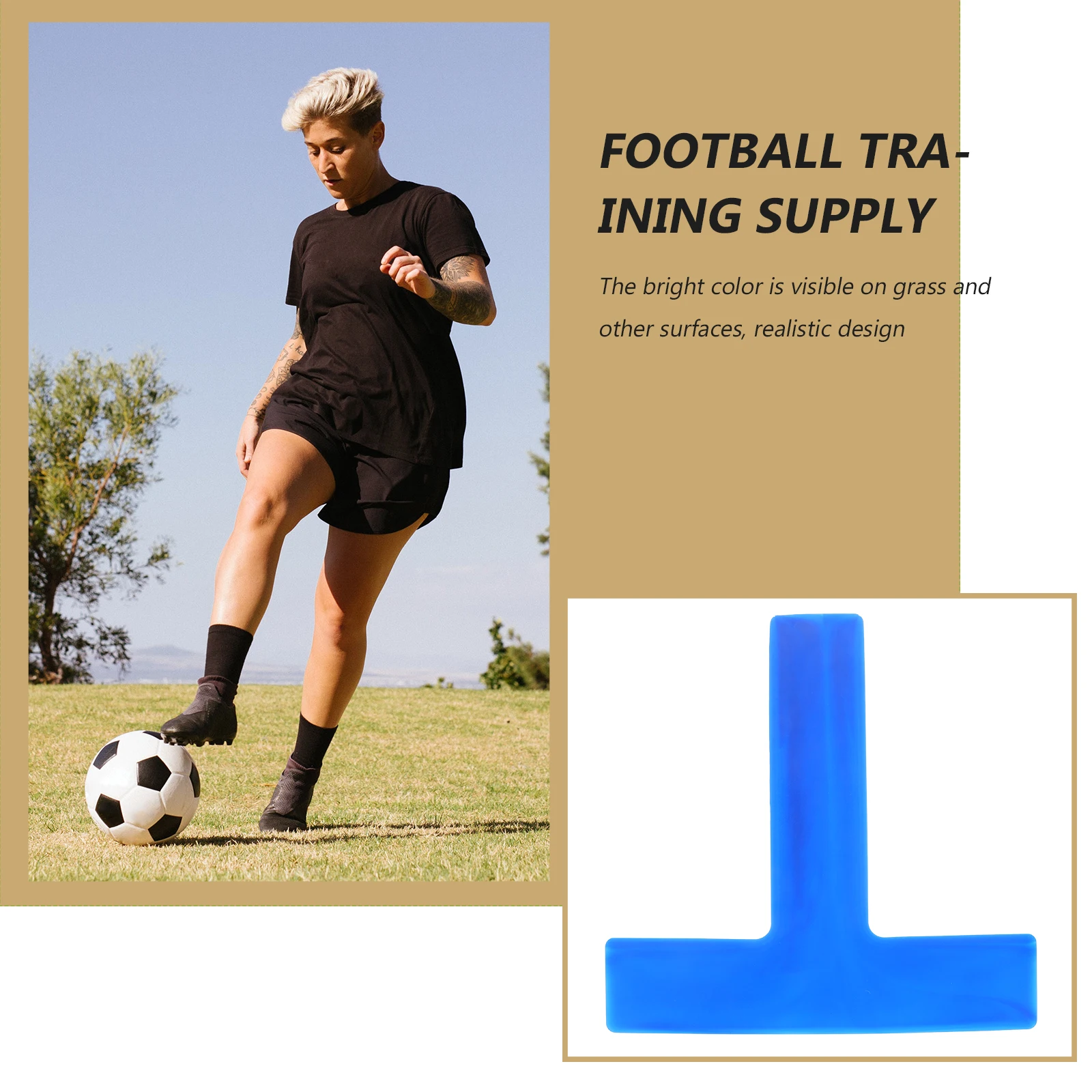 2pcs TShaped 코트 마커 활기찬 색상 소재 휴대용 스토리지 재사용 가능한 매트 랜드 코너 테니스 축구 농구