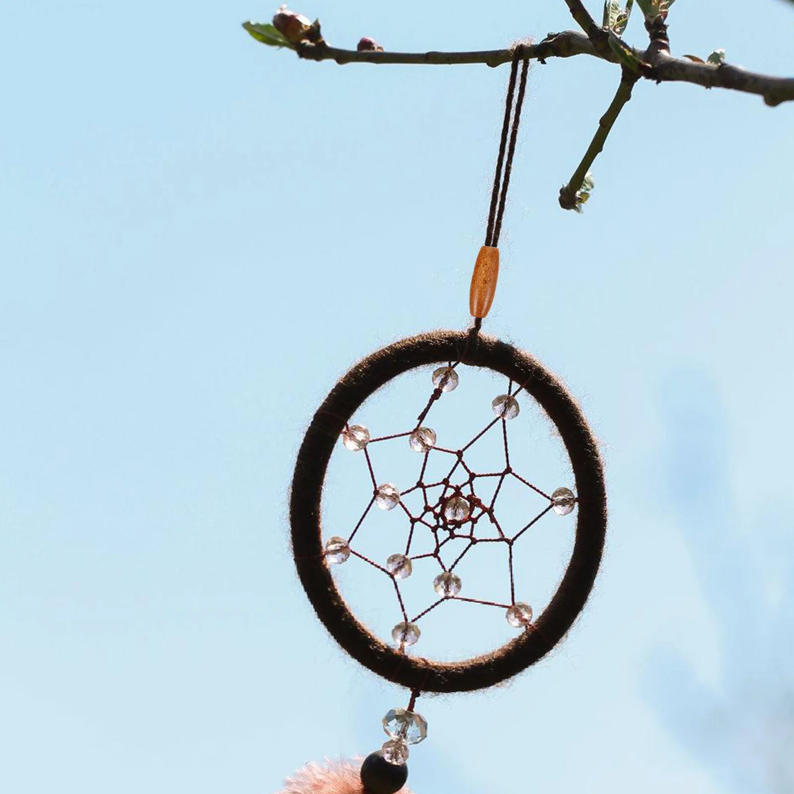 

50Pcs Oval Shaped Beads with Holes for DIY Crafting Jewelry Making Supplies Wood Beads Earring Making Charm Wooden Oval Bead