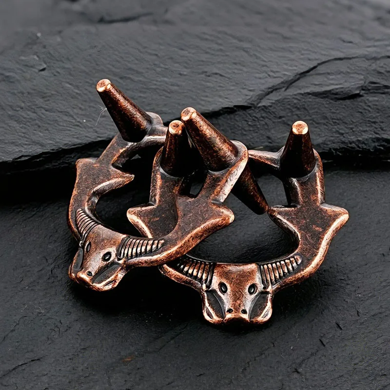 Novelty Gifts OX Head Metal Puzzles Brain Teaser Educational Problem Solving Toys IQ Logic Challenges For Kids & Adults
