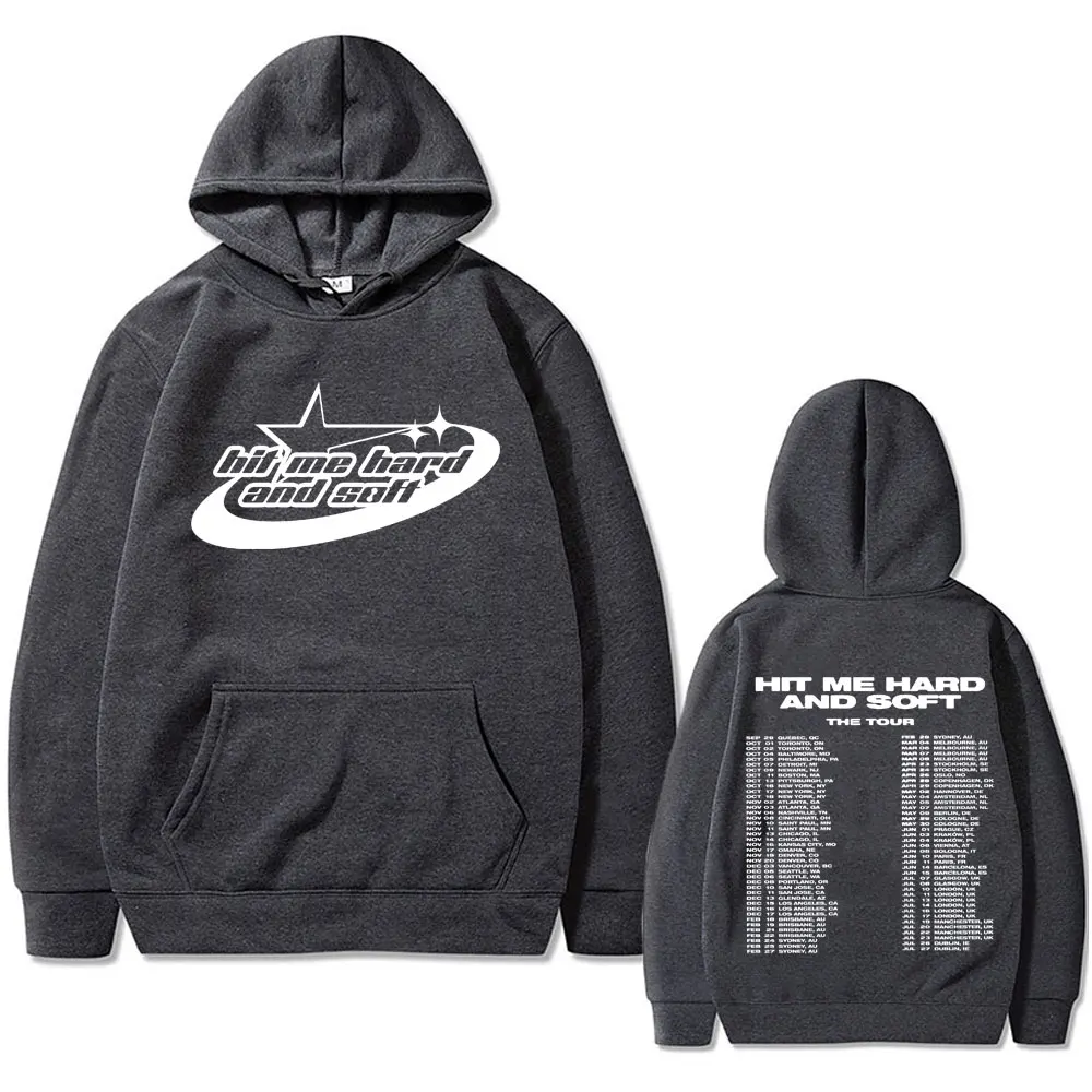 Limited Edition Hit Me Hard and Soft Tour 2024 Hoodie Men Women Hip Hop Fashion Pullover Male Casual Oversized Streetwear Hoody