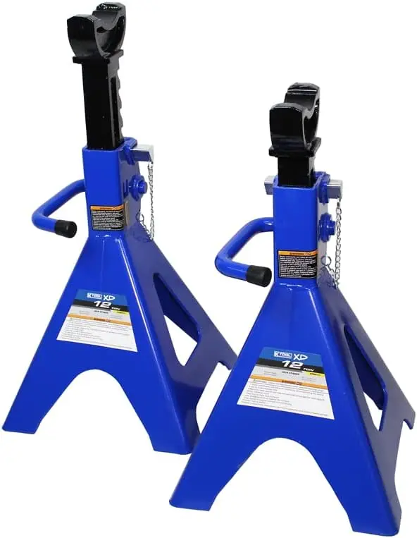 

XD61211 12 Ton Automotive Jack Stands for Garages, Repair Shops, and DIY, 24,000 lbs. Capacity, Heavy Duty