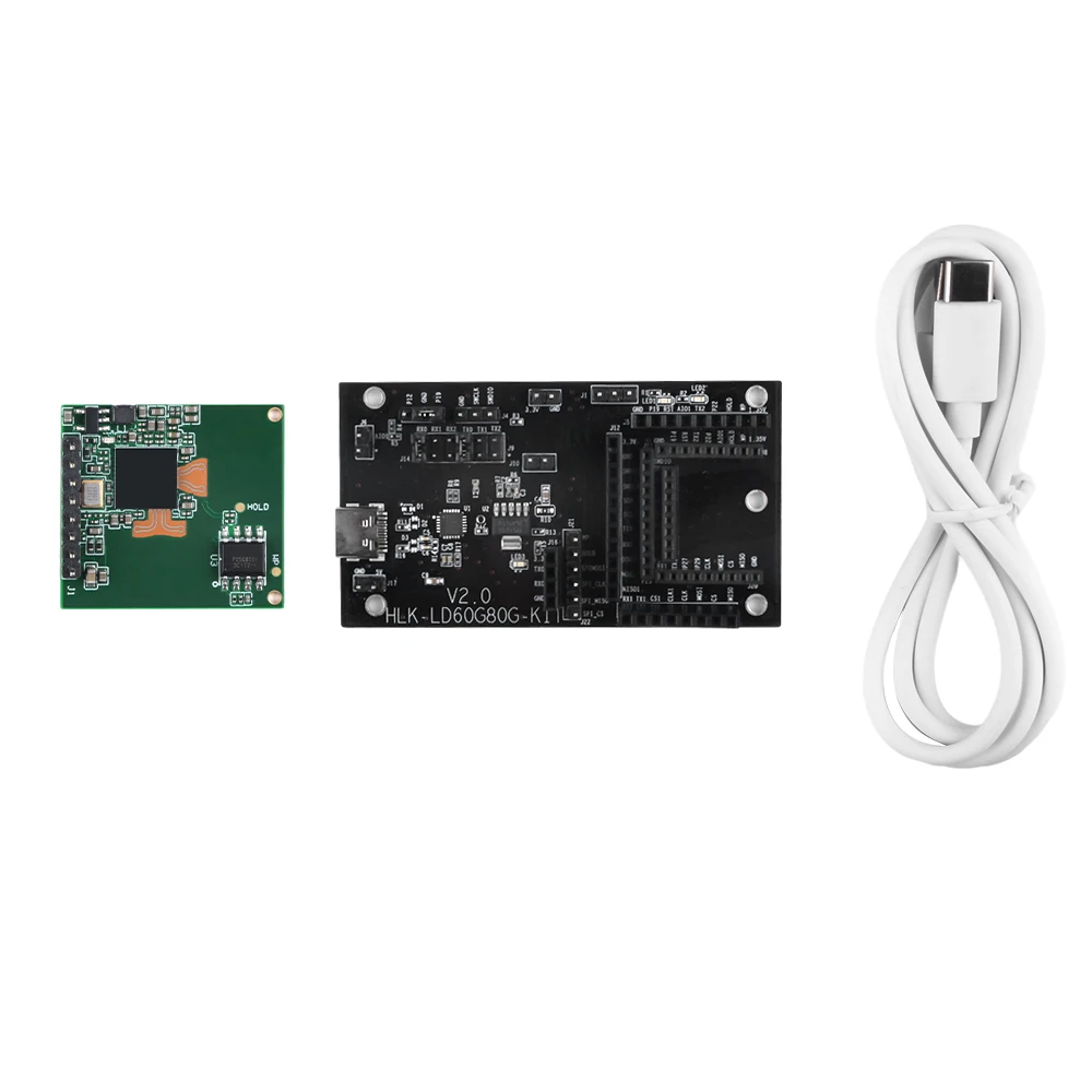 60GHz HLK-LD6002 FMCW moduł radarowy ludzki Alarm oddechowy wykrywanie tętna 600mA 3.3V 1.5m ISM 2 t2r PCB 1MB flash