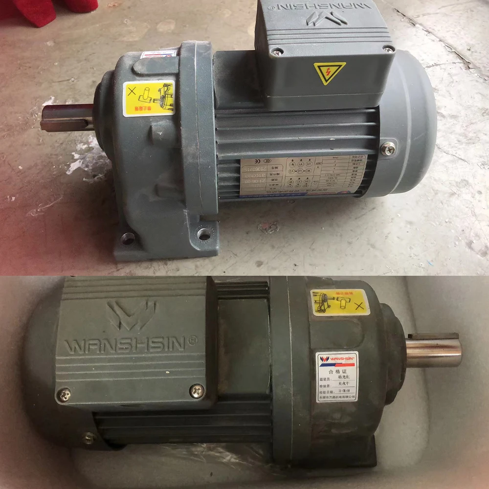 5.5KW 1.5HP 3 Phase Electric Motor with Helical Gear Speed Reducer 500RPM IP55 Rated for 10KW 20KW Generator