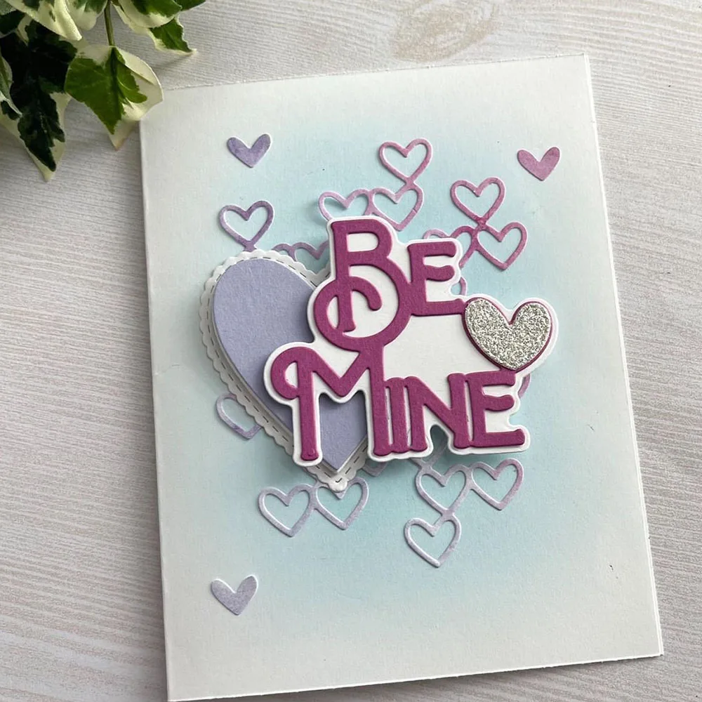 KSCRAFT Be Mine Metal Cutting Dies Stencils for DIY Scrapbooking Decorative Embossing DIY Paper Cards