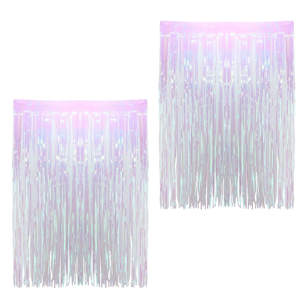 

2Pcs Background Wall Decor Transparent Plastic Photo Backdrop for Party Wedding Festival Stage Ornament 2.5m High