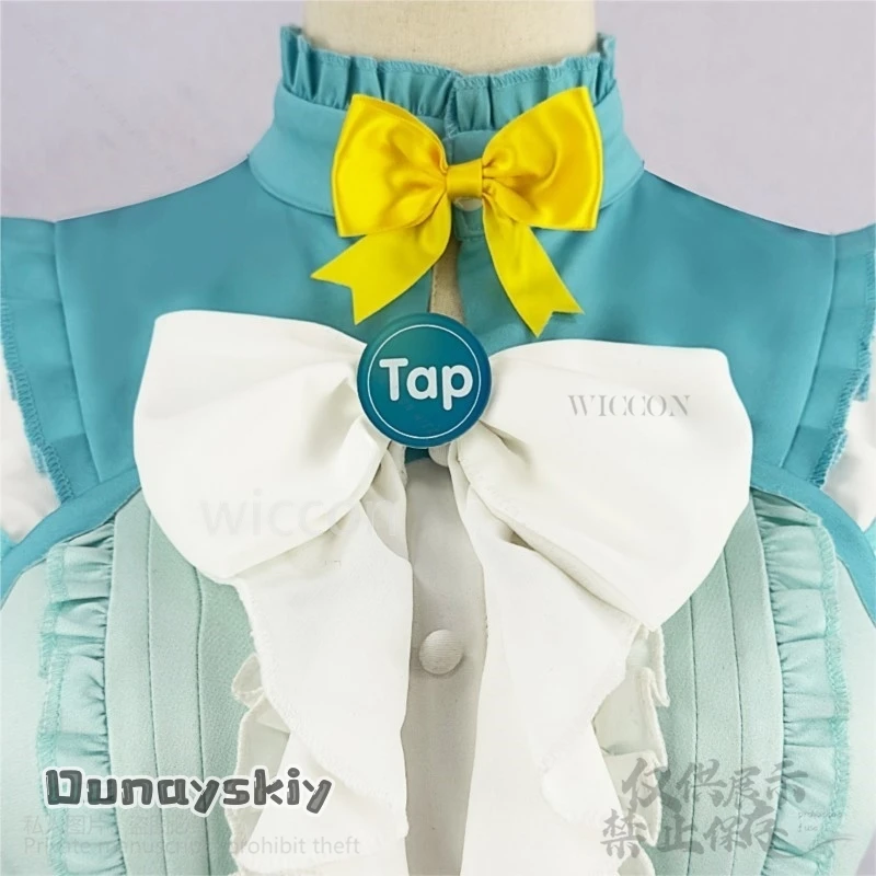 لعبة مشروع Sekai الملونة المرحلة تأثيري Mikuuu أنيمي زي جديد فستان أخضر لوليتا الباروكات لجميع القديسين عيد الميلاد مخصص