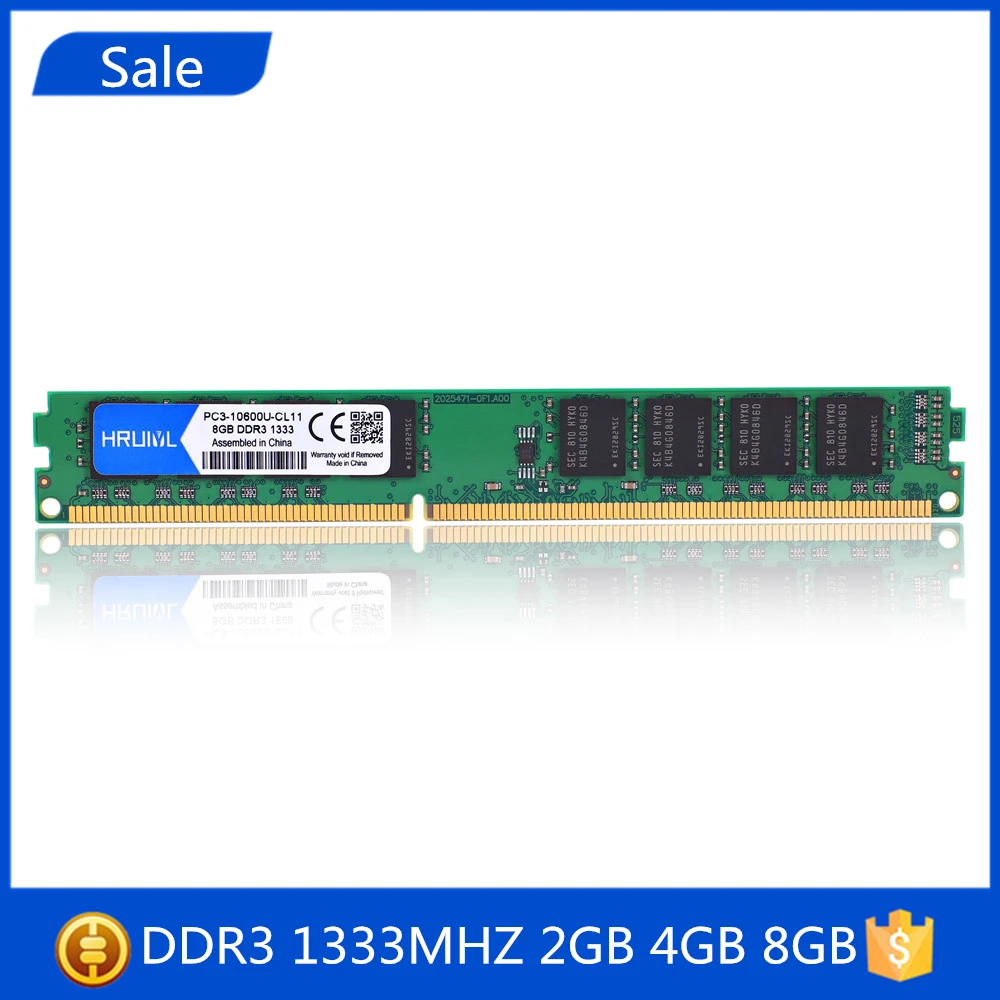 

HRUIYL RAM DDR3 2GB 4GB 8GB 1333 1333mhz PC3-10600U PC3-10600 Desktop Computer PC RAM Memory Memoria DIMM 2G 4G 8G