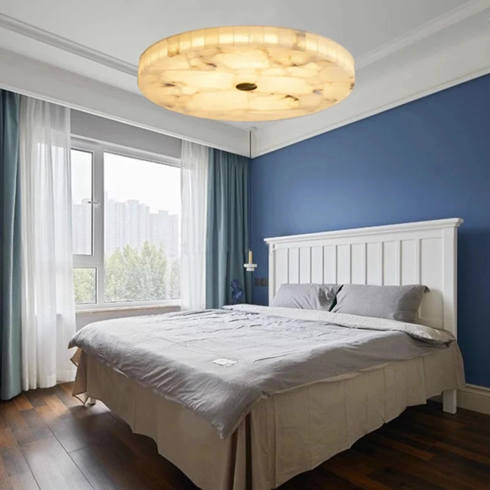 

2024 New Marble Series Square Round LED Ceiling Light Living Room Bedroom Ceiling Light YX830TB