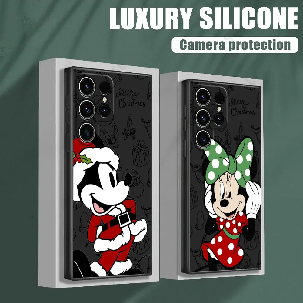 

Phone Case For Samsung Galaxy S25 FE Cases S25 S24 S23 S21 Ultra S20 S24 FE S22 Plus Note 20 Merry Christmas Disneys Black Cover