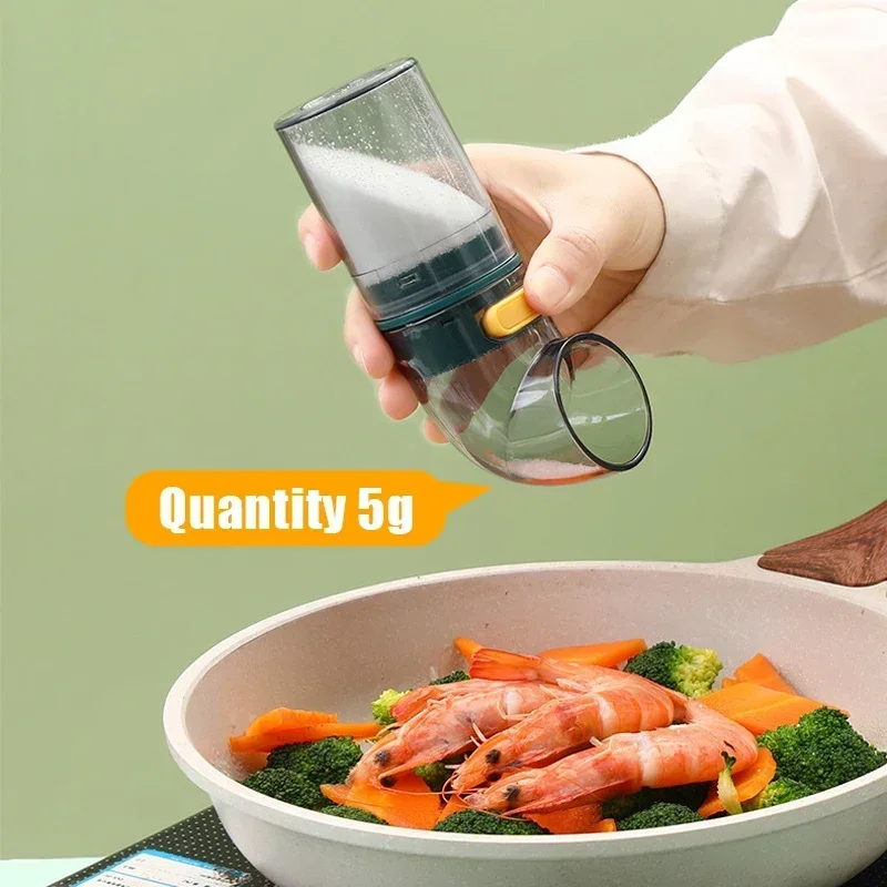 2024 New Quantitative salt control bottle salt shaker Controlled seasoning jar seasoning box Household kitchen seasoning bottle