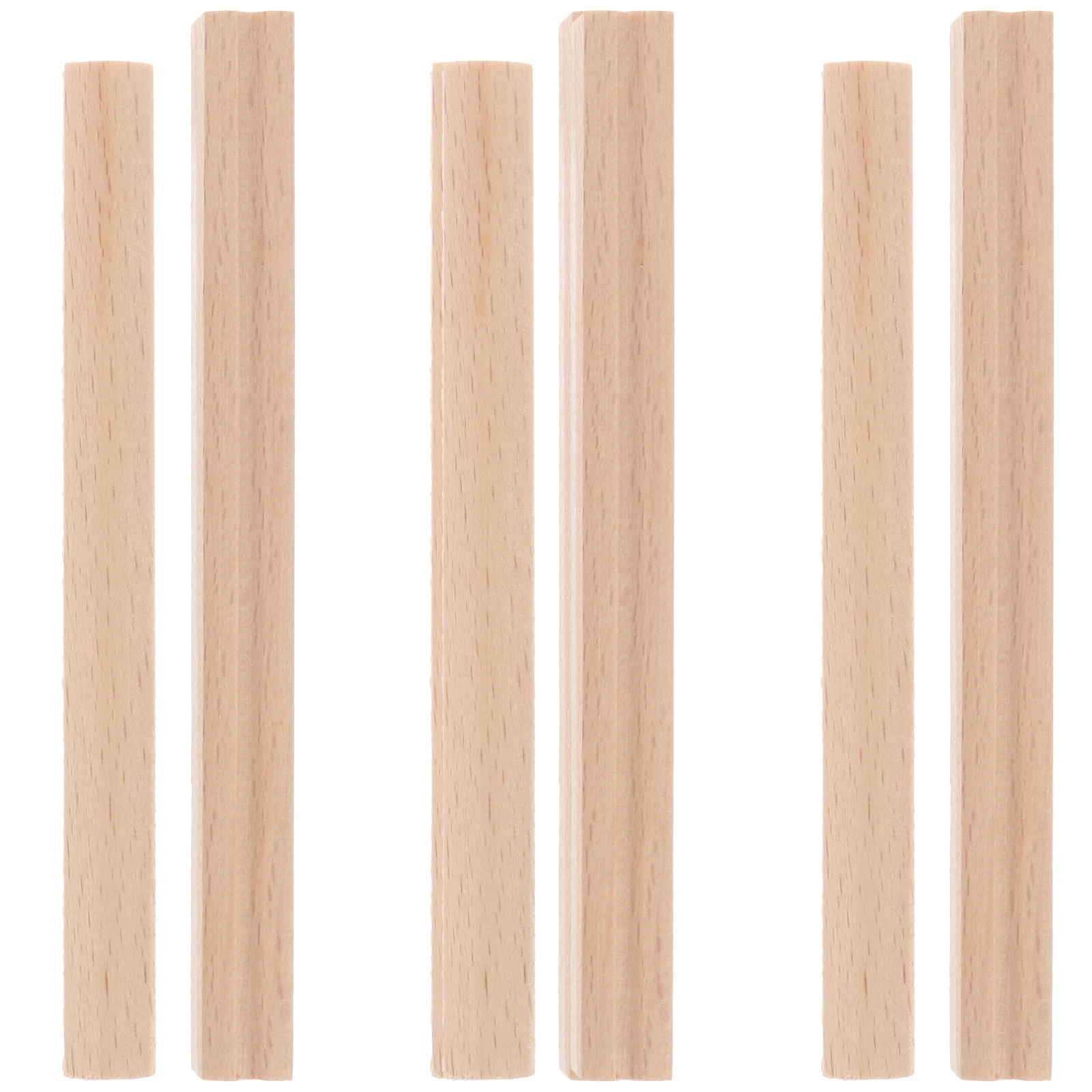 

6 Pcs Wood Strips Kalimba Bridge High Quality Durable Brown Small Size Practical Component Piano Code Shrapnel Long